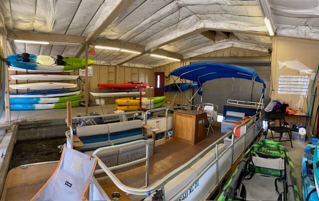 Inside of Lodi Boathouse Kayak & SUP Rentals